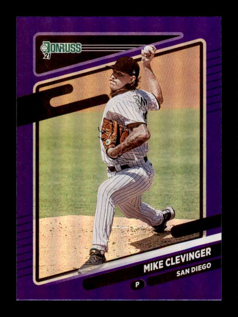 Load image into Gallery viewer, 2021 Donruss Holo Purple Mike Clevinger #186 San Diego Padres Image 1
