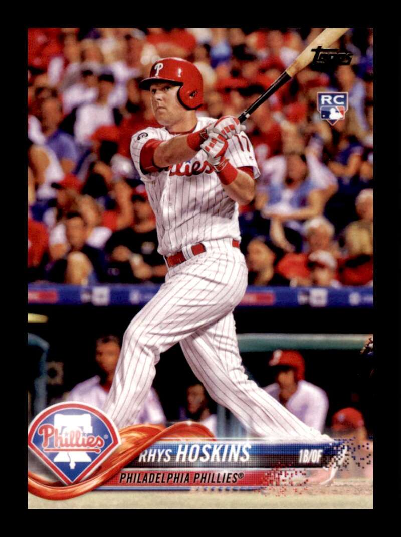 Load image into Gallery viewer, 2018 Topps Rhys Hoskins #259 Rookie RC Philadelphia Phillies Image 1
