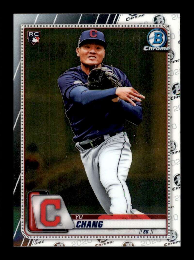 Load image into Gallery viewer, 2020 Bowman Chrome Yu Chang #49 Rookie RC Cleveland Indians Image 1
