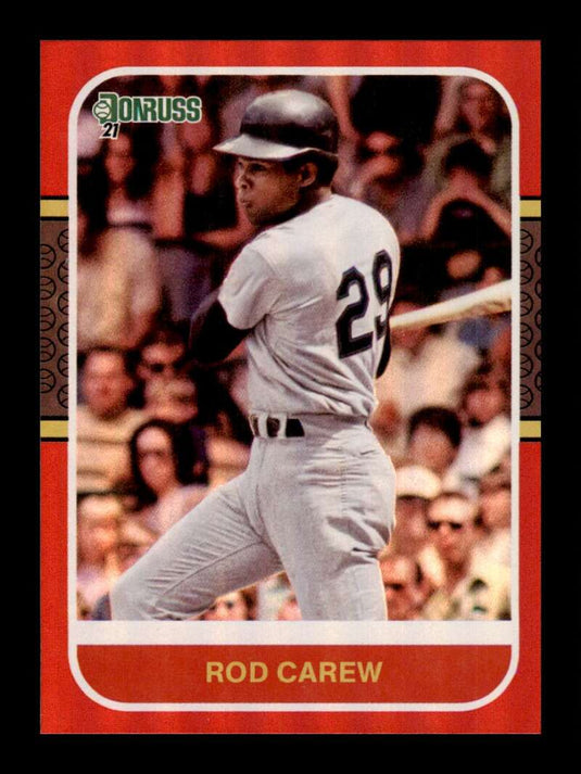 2021 Donruss Holo Red Rod Carew