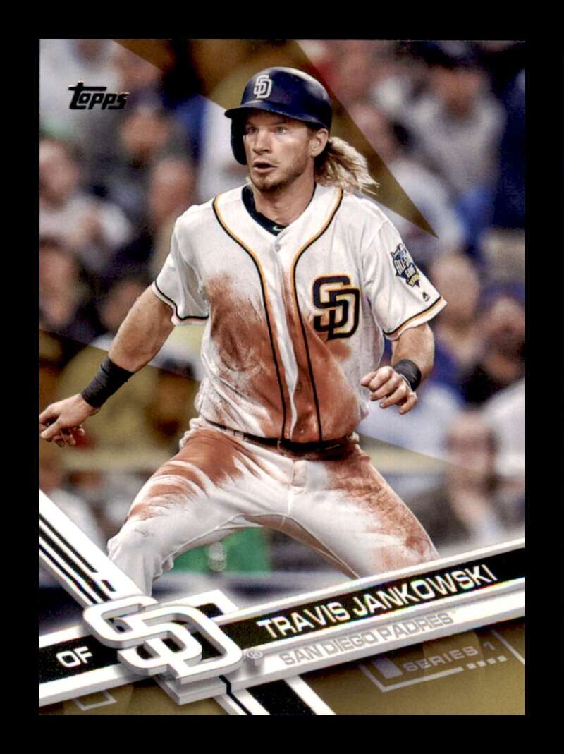 Load image into Gallery viewer, 2017 Topps Gold Travis Jankowski #124 /2017 San Diego Padres Image 1
