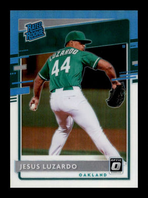 2020 Donruss Optic Carolina Blue & White Prizm Jesus Luzardo 