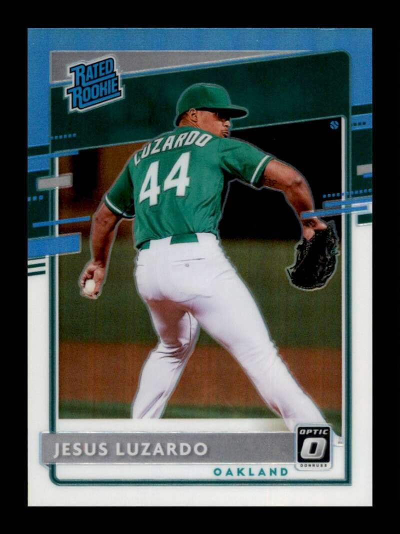 Load image into Gallery viewer, 2020 Donruss Optic Carolina Blue &amp; White Prizm Jesus Luzardo #34 Rookie RC Image 1
