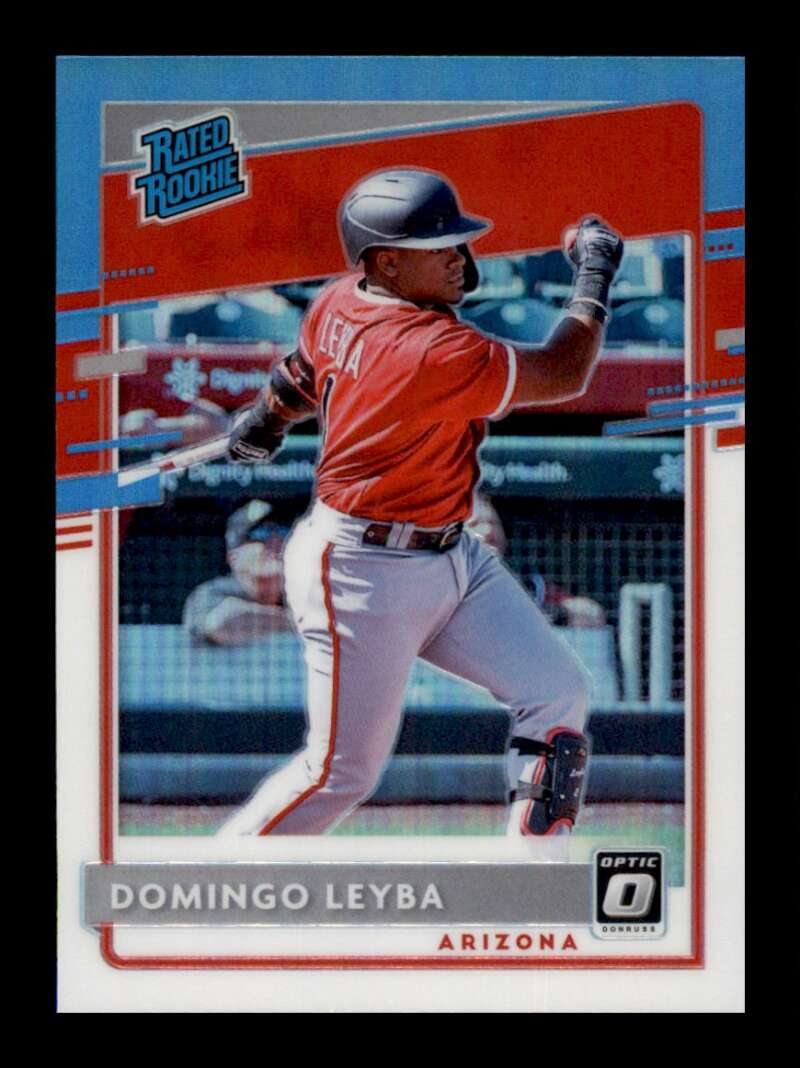 Load image into Gallery viewer, 2020 Donruss Optic Carolina Blue &amp; White Prizm Domingo Leyba #66 Rookie RC Image 1
