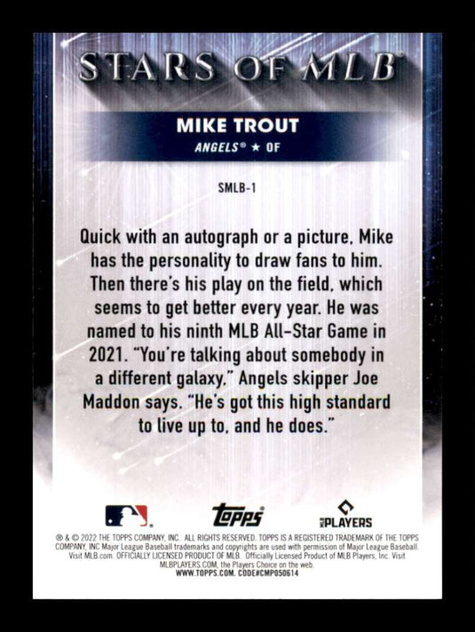 2022 Topps Stars of MLB Mike Trout 