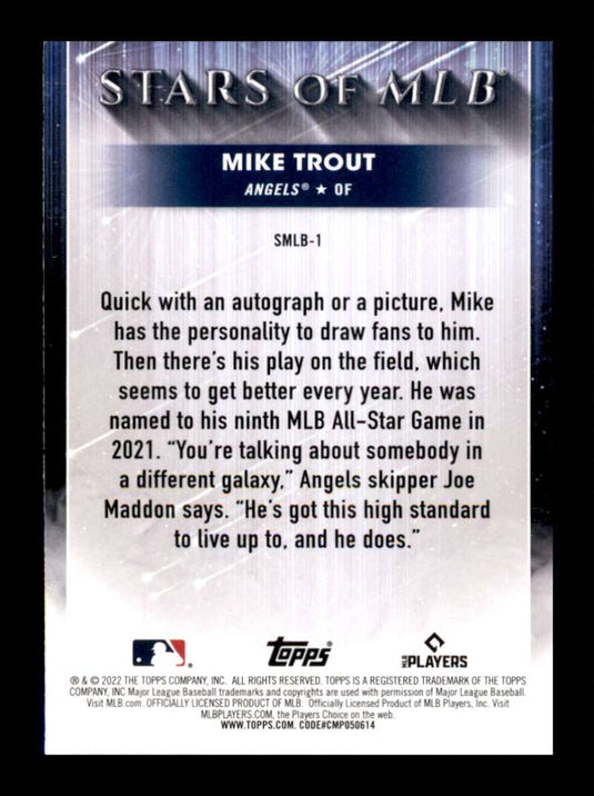 2022 Topps Stars of MLB Mike Trout