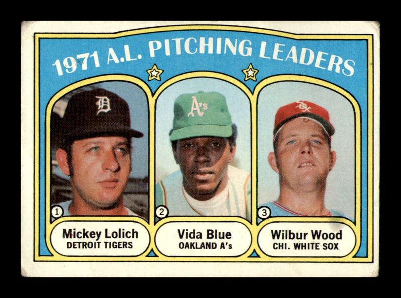 Load image into Gallery viewer, 1972 Topps Mickey Lolich Vida Blue #94 Set Break Crease Tigers Athletics  Image 1
