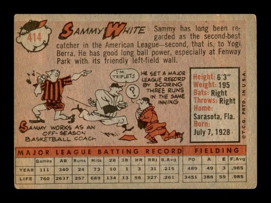 1958 Topps Sammy White