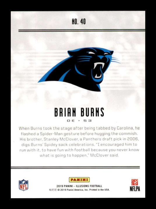 2019 Panini Illusions Brian Burns