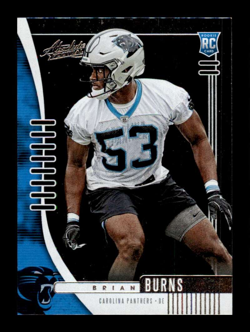 Load image into Gallery viewer, 2019 Panini Absolute Brian Burns #146 Rookie RC Carolina Panthers Image 1
