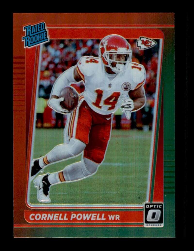 Load image into Gallery viewer, 2021 Donruss Optic Red Green Prizm Cornell Powell #P-289 Rookie RC Chiefs  Image 1
