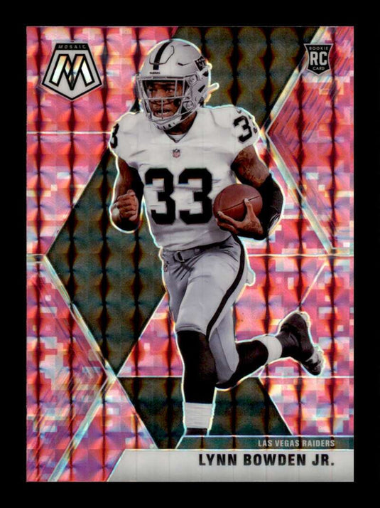 2020 Panini Mosaic Pink Camo Prizm Lynn Bowden Jr. 