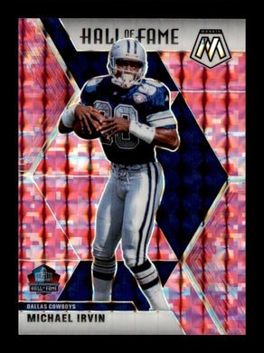 2020 Panini Mosaic Pink Camo Prizm Michael Irvin 