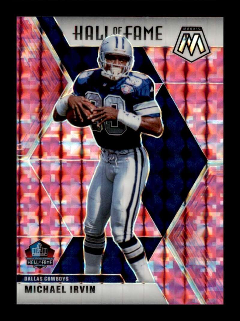 Load image into Gallery viewer, 2020 Panini Mosaic Pink Camo Prizm Michael Irvin #289 Dallas Cowboys Image 1
