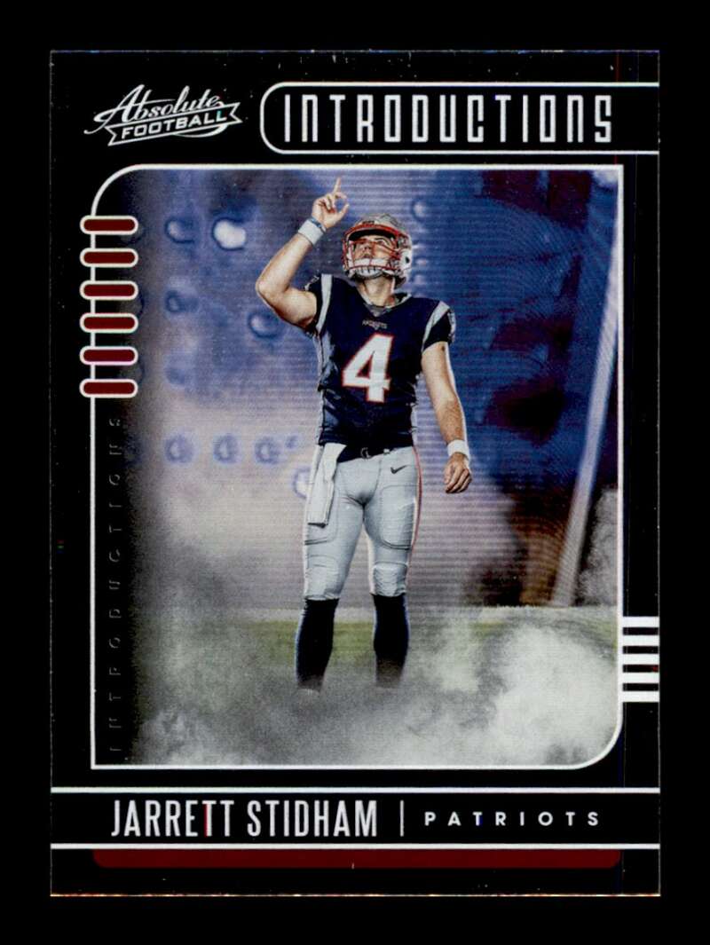 Load image into Gallery viewer, 2019 Panini Absolute Introductions Jarrett Stidham #10 New England Patriots Image 1
