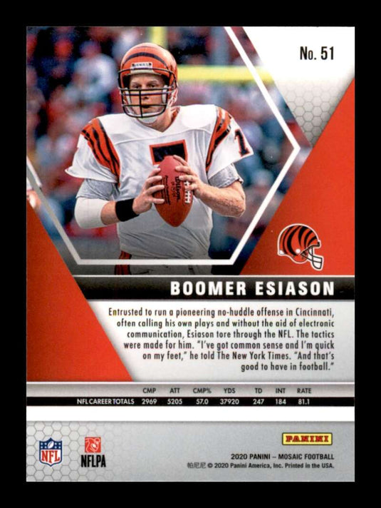 2020 Panini Mosaic Boomer Esiason 