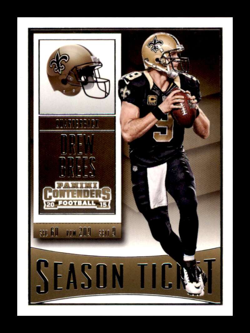 Load image into Gallery viewer, 2015 Panini Contenders Drew Brees #89 New Orleans Saints Image 1
