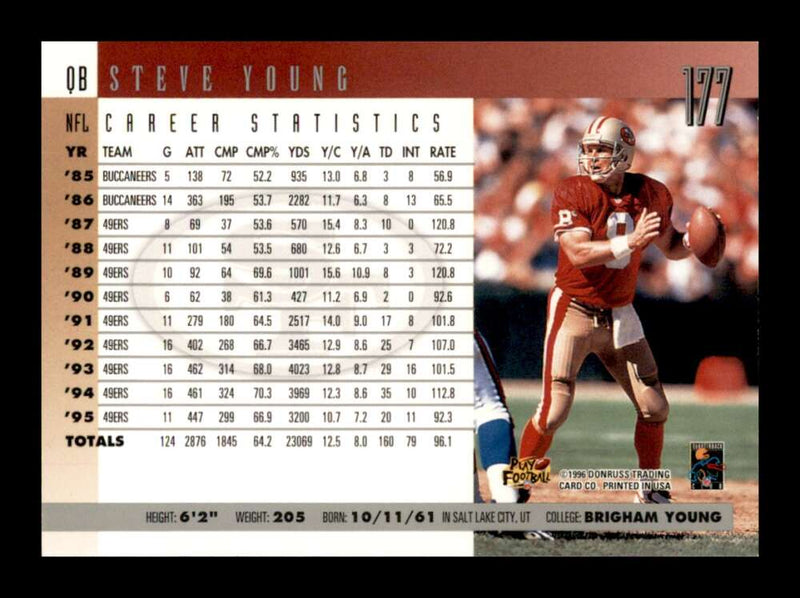 Load image into Gallery viewer, 1996 Donruss Steve Young #177 San Francisco 49ers Image 2
