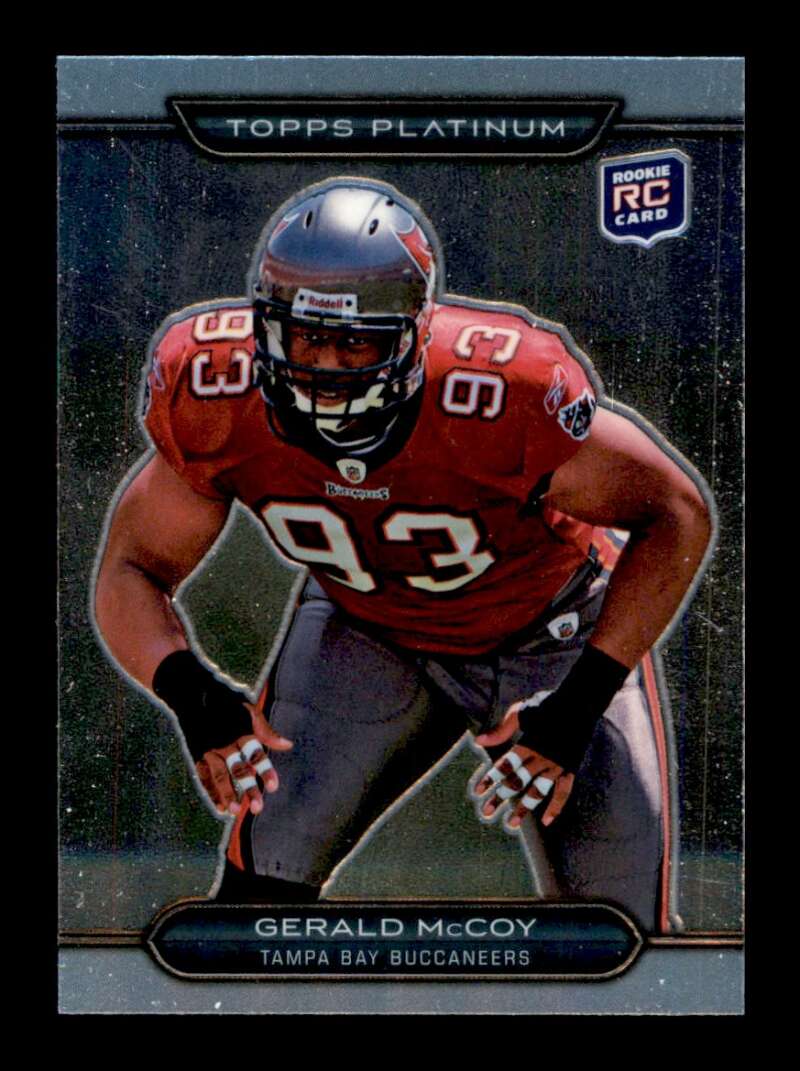 Load image into Gallery viewer, 2010 Topps Platinum Gerald McCoy #128 Rookie RC Tampa Bay Buccaneers Image 1
