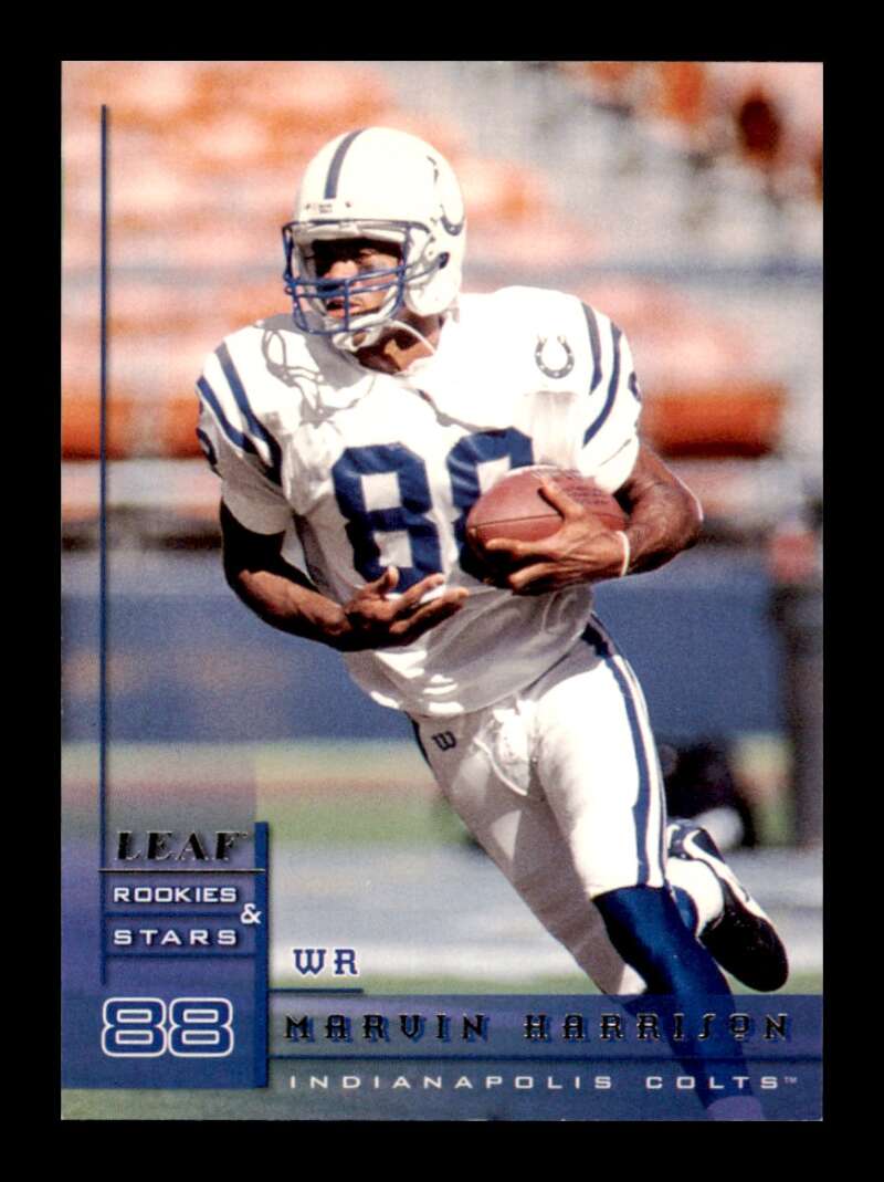 Load image into Gallery viewer, 1998 Leaf Rookies &amp; Stars Marvin Harrison #2 Indianapolis Colts Image 1
