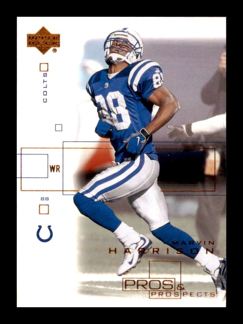 Load image into Gallery viewer, 2001 Upper Deck Pros &amp; Prospects Marvin Harrison #38 Indianapolis Colts Image 1
