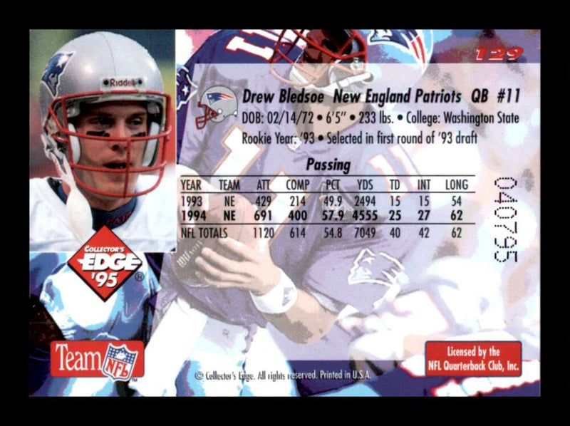 Load image into Gallery viewer, 1995 Collector&#39;s Edge Drew Bledsoe #129 New England Patriots Image 2
