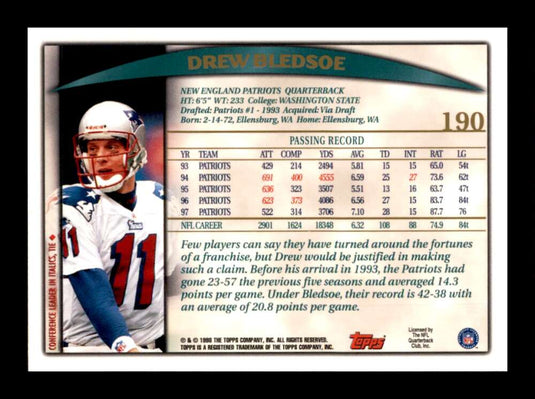 1998 Topps Drew Bledsoe