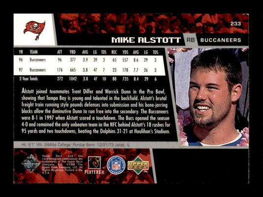 1998 Upper Deck Mike Alstott 