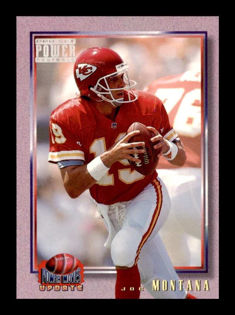 Load image into Gallery viewer, 1993 Pro Set Power Update Moves Joe Montana #PMUD10 Kansas City Chiefs Image 1
