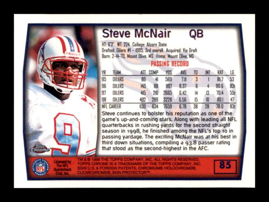 1999 Topps Chrome Steve Mcnair 