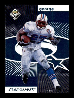 1998 Upper Deck UD Choice StarQuest Blue Eddie George 