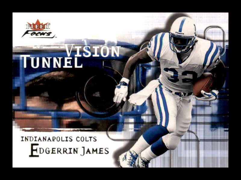 Load image into Gallery viewer, 2001 Fleer Focus Tunnel Vision Edgerrin James #8 Indianapolis Colts Image 1
