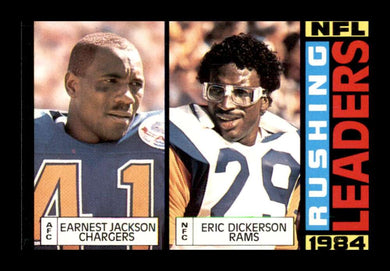 1985 Topps Earnest Jackson Eric Dickerson 