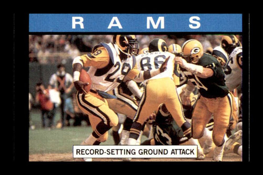 1985 Topps Rams Team Leaders 