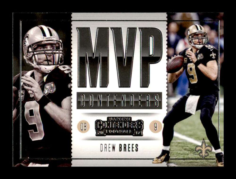 Load image into Gallery viewer, 2017 Panini Contenders MVP Drew Brees #MC-5 New Orleans Saints Image 1
