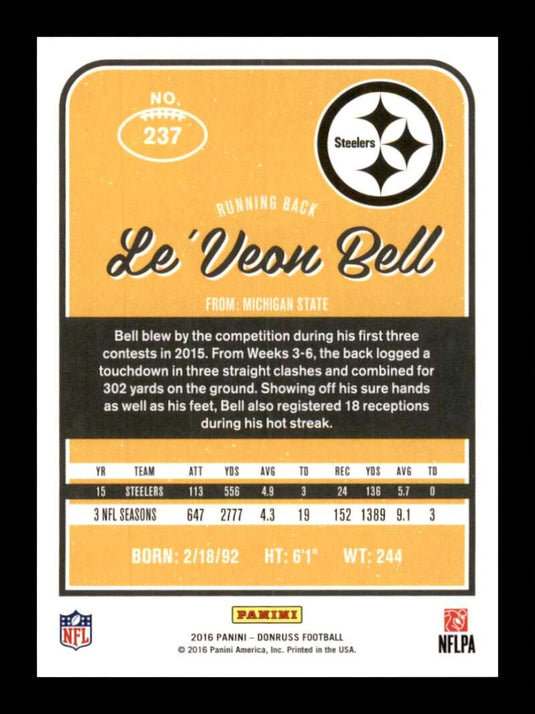 2016 Donruss Le'Veon Bell 