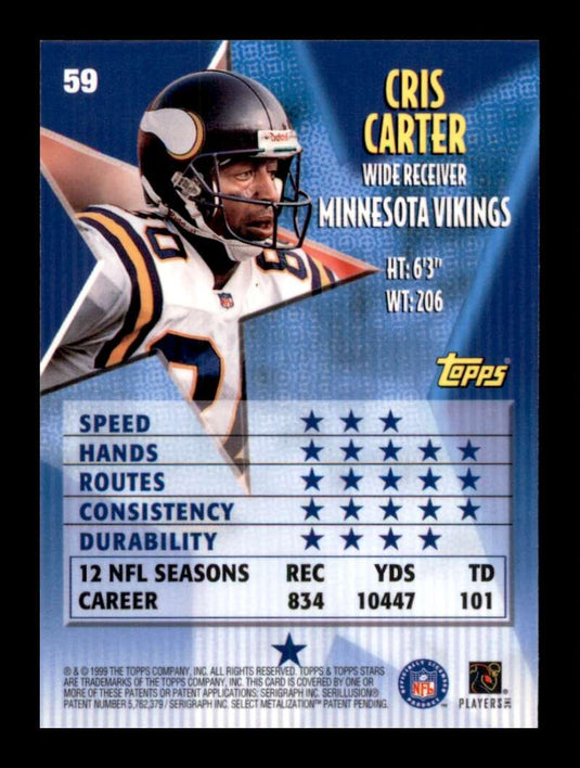 1999 Topps Stars Cris Carter 