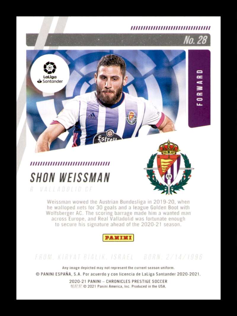 Load image into Gallery viewer, 2020 Chronicles Prestige Xtra Points Purple Astro Shon Weissman #28 Rookie SP  Image 2
