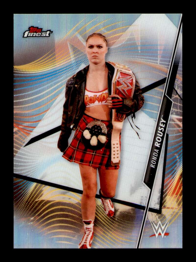 Load image into Gallery viewer, 2020 Topps WWE Finest Ronda Rousey #117 Base Extended SP Image 1
