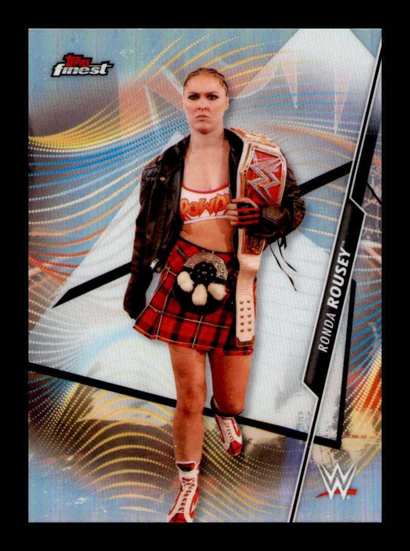 Load image into Gallery viewer, 2020 Topps WWE Finest Ronda Rousey #117 Base Extended Short Print SP Image 1
