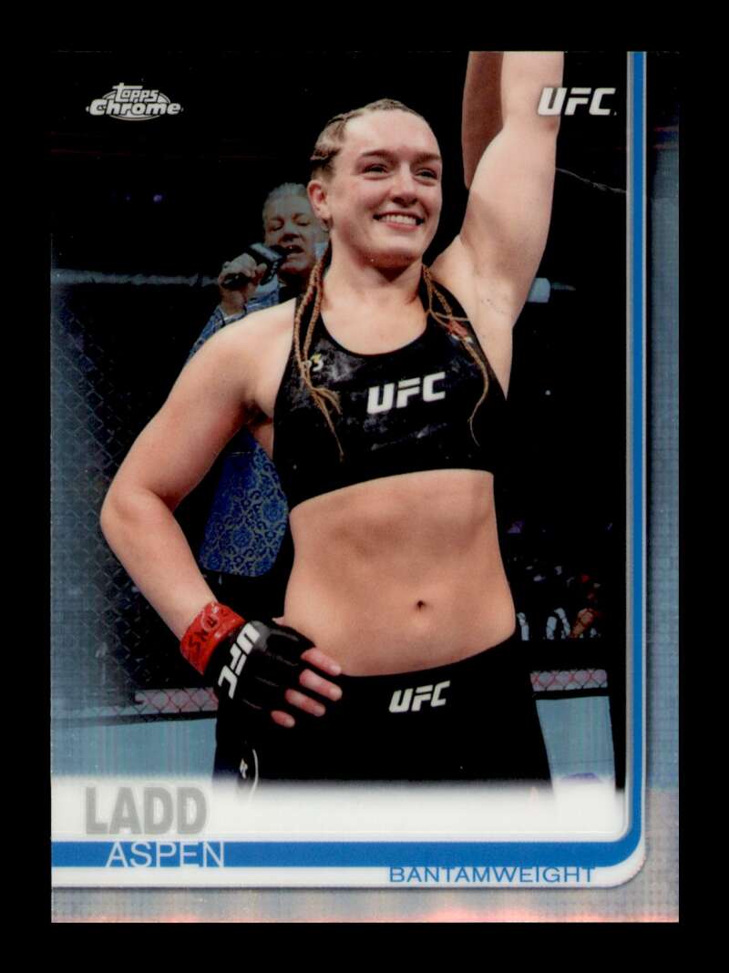 Load image into Gallery viewer, 2019 Topps UFC Chrome Refractor Aspen Ladd #31 Short Print SP Image 1
