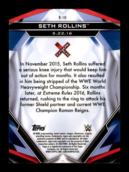 2020 Topps WWE Finest Seth Rollins 