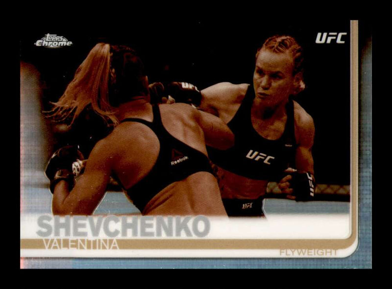 Load image into Gallery viewer, 2019 Topps UFC Chrome Sepia Refractor Valentina Shevchenko #63 Short Print SP Image 1
