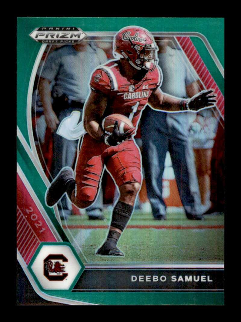 Load image into Gallery viewer, 2021 Panini Prizm Draft Green Prizm Deebo Samuel #69 South Carolina Gamecocks Image 1
