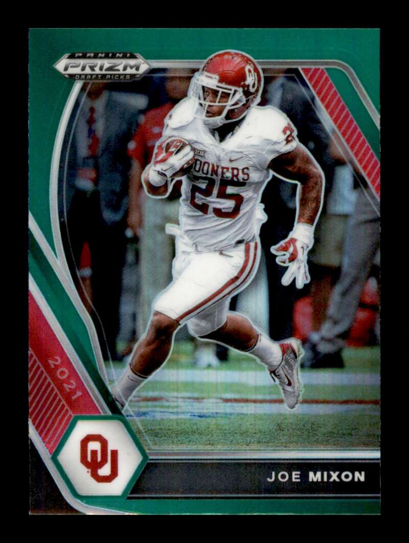 Load image into Gallery viewer, 2021 Panini Prizm Draft Green Prizm Joe Mixon #93 Oklahoma Sooners Image 1
