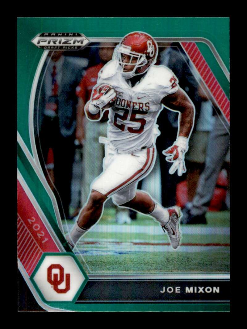 Load image into Gallery viewer, 2021 Panini Prizm Draft Green Prizm Joe Mixon #93 Oklahoma Sooners Image 1
