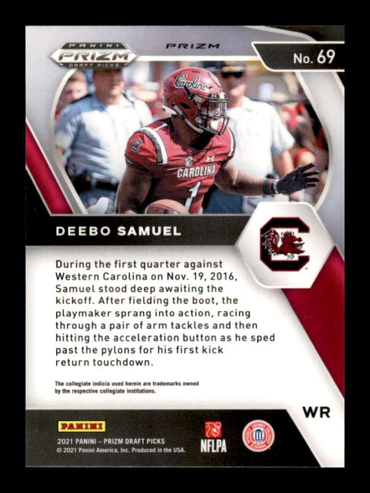 2021 Panini Prizm Draft Green Prizm Deebo Samuel