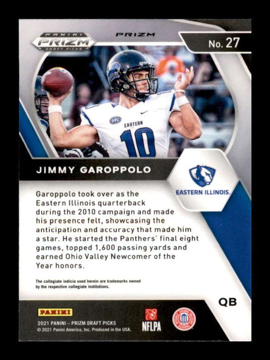 2021 Panini Prizm Draft Green Prizm Jimmy Garoppolo