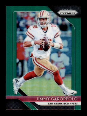 2018 Panini Prizm Green Prizm Jimmy Garoppolo 