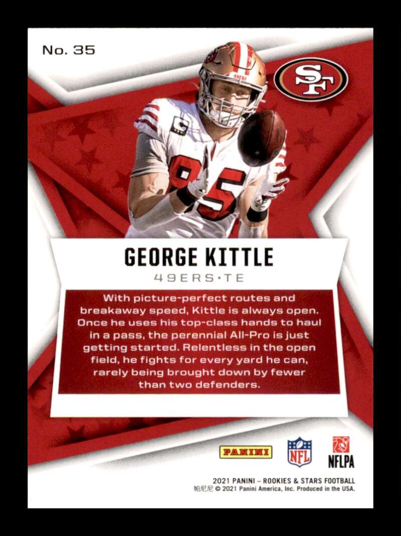 Load image into Gallery viewer, 2021 Panini Rookies &amp; Stars Purple George Kittle #35 San Francisco 49ers Image 2
